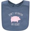 imageHudson Baby Unisex BabyCotton BibsBacon My Heart