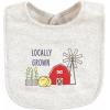 imageHudson Baby Unisex BabyCotton BibsBoy Farm Animals
