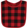 imageHudson Baby Unisex BabyCotton BibsBuffalo Plaid Bear