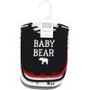 imageHudson Baby Unisex BabyCotton BibsBuffalo Plaid Bear