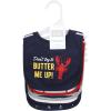 imageHudson Baby Unisex BabyCotton BibsButter Me Up Lobster
