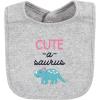 imageHudson Baby Unisex BabyCotton BibsCuteasaurus