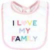 imageHudson Baby Unisex BabyCotton BibsGirl Bold Family