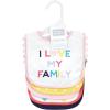imageHudson Baby Unisex BabyCotton BibsGirl Bold Family