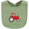 imageHudson Baby Unisex BabyCotton BibsGreen Farm Animals