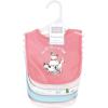 imageHudson Baby Unisex BabyCotton BibsPink Farm Animals
