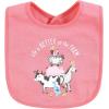 imageHudson Baby Unisex BabyCotton BibsPink Farm Animals