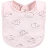imageHudson Baby Unisex BabyCotton BibsPink Gray Elephant