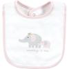 imageHudson Baby Unisex BabyCotton BibsPink Gray Elephant