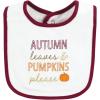 imageHudson Baby Unisex BabyCotton BibsPumpkin Spice Date
