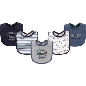 imageHudson Baby Unisex BabyCotton BibsAviation