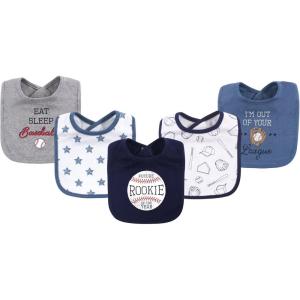 imageHudson Baby Unisex BabyCotton BibsBaseball