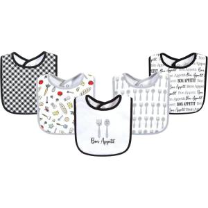 imageHudson Baby Unisex BabyCotton BibsBon Appetit