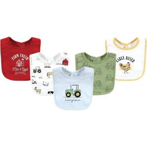 imageHudson Baby Unisex BabyCotton BibsBoy Farm