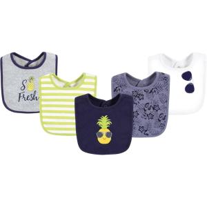 imageHudson Baby Unisex BabyCotton BibsBoy Pineapple