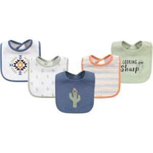 imageHudson Baby Unisex BabyCotton BibsCactus
