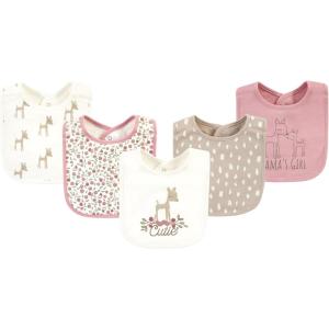 imageHudson Baby Unisex BabyCotton BibsFawn Cutie