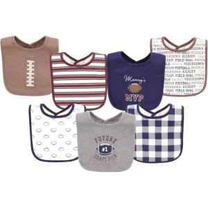 imageHudson Baby Unisex BabyCotton BibsFootball