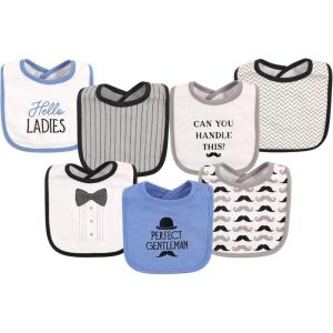 imageHudson Baby Unisex BabyCotton BibsGentlemen