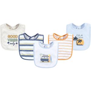 imageHudson Baby Unisex BabyCotton BibsGone Surfing