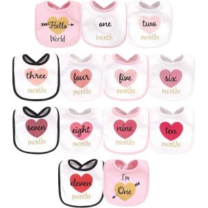 imageHudson Baby Unisex BabyCotton BibsHello World