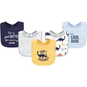 imageHudson Baby Unisex BabyCotton BibsHugasaurus