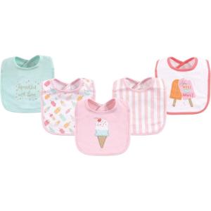 imageHudson Baby Unisex BabyCotton BibsIce Cream
