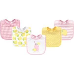 imageHudson Baby Unisex BabyCotton BibsLemonade