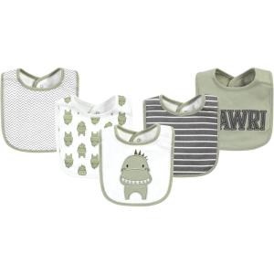 imageHudson Baby Unisex BabyCotton BibsModern Dino