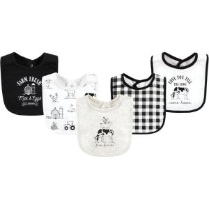 imageHudson Baby Unisex BabyCotton BibsNeutral Farm