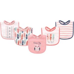 imageHudson Baby Unisex BabyCotton BibsOwl