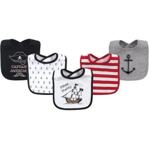 imageHudson Baby Unisex BabyCotton BibsPirate Ship