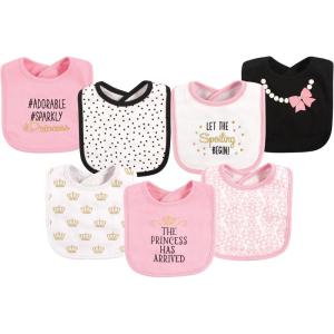 imageHudson Baby Unisex BabyCotton BibsPrincess