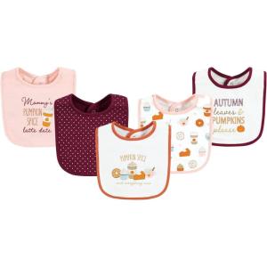 imageHudson Baby Unisex BabyCotton BibsPumpkin Spice Date