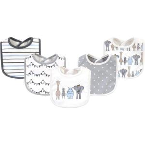 imageHudson Baby Unisex BabyCotton BibsRoyal Safari