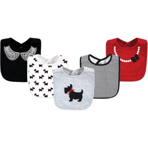 imageHudson Baby Unisex BabyCotton BibsScottie Dog
