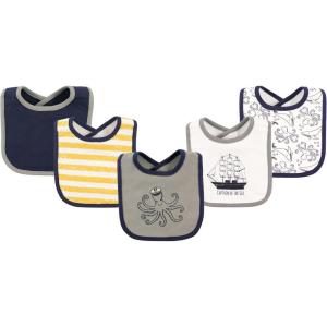 imageHudson Baby Unisex BabyCotton BibsSea Captain
