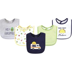imageHudson Baby Unisex BabyCotton BibsTaco Truck