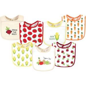 imageHudson Baby Unisex BabyCotton BibsVeggies
