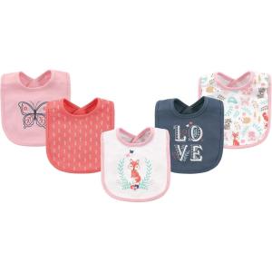 imageHudson Baby Unisex BabyCotton BibsWoodland Fox