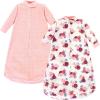 imageHudson Baby Unisex Baby LongSleeve Fleece Sleeping BagFloral