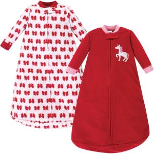 imageHudson Baby Unisex Baby LongSleeve Fleece Sleeping BagChristmas Unicorn