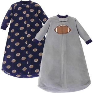 imageHudson Baby Unisex Baby LongSleeve Fleece Sleeping BagFootball