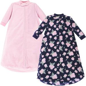 imageHudson Baby Unisex Baby LongSleeve Fleece Sleeping BagNavy Rose