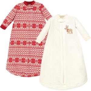 imageHudson Baby Unisex Baby LongSleeve Fleece Sleeping BagReindeer