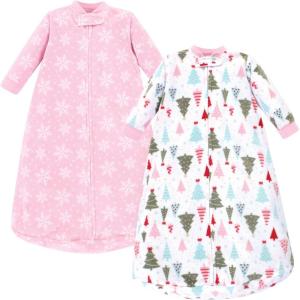 imageHudson Baby Unisex Baby LongSleeve Fleece Sleeping BagSparkle Trees