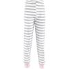 imageHudson Baby Baby Girls Cotton Pajama SetGray Stripe Pink