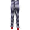 imageHudson Baby Baby Girls Cotton Pajama SetNavy Stripe Red