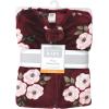 imageHudson Baby Unisex BabyPlush Sleeping Bag Sack BlanketBurgundy Floral Sleeveless