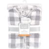 imageHudson Baby Unisex BabyPlush Sleeping Bag Sack BlanketGray Plaid